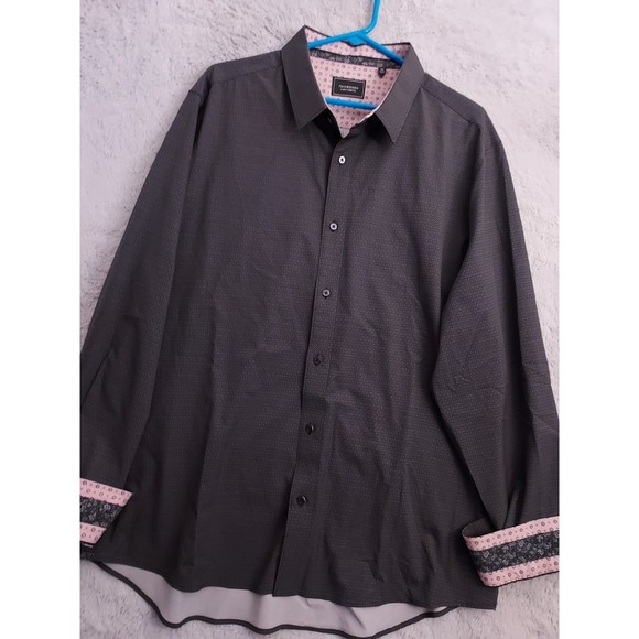 NEW 7 Diamonds Shirt Mens 2XL XXL Santiago 4 Way Stretch Geometric Performance - Picture 1 of 8